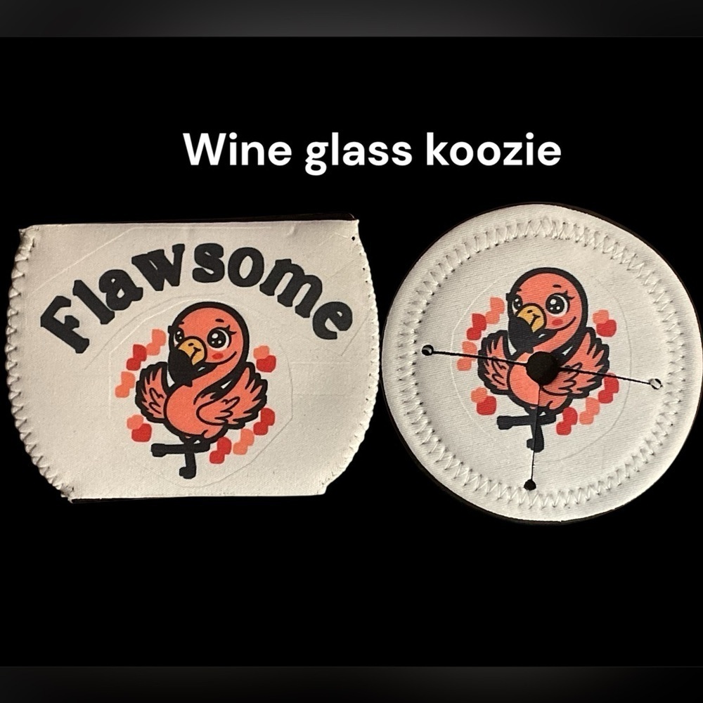 NWT HANDCRAFTED WINE GLASS KOOZIE GREAT GIFT